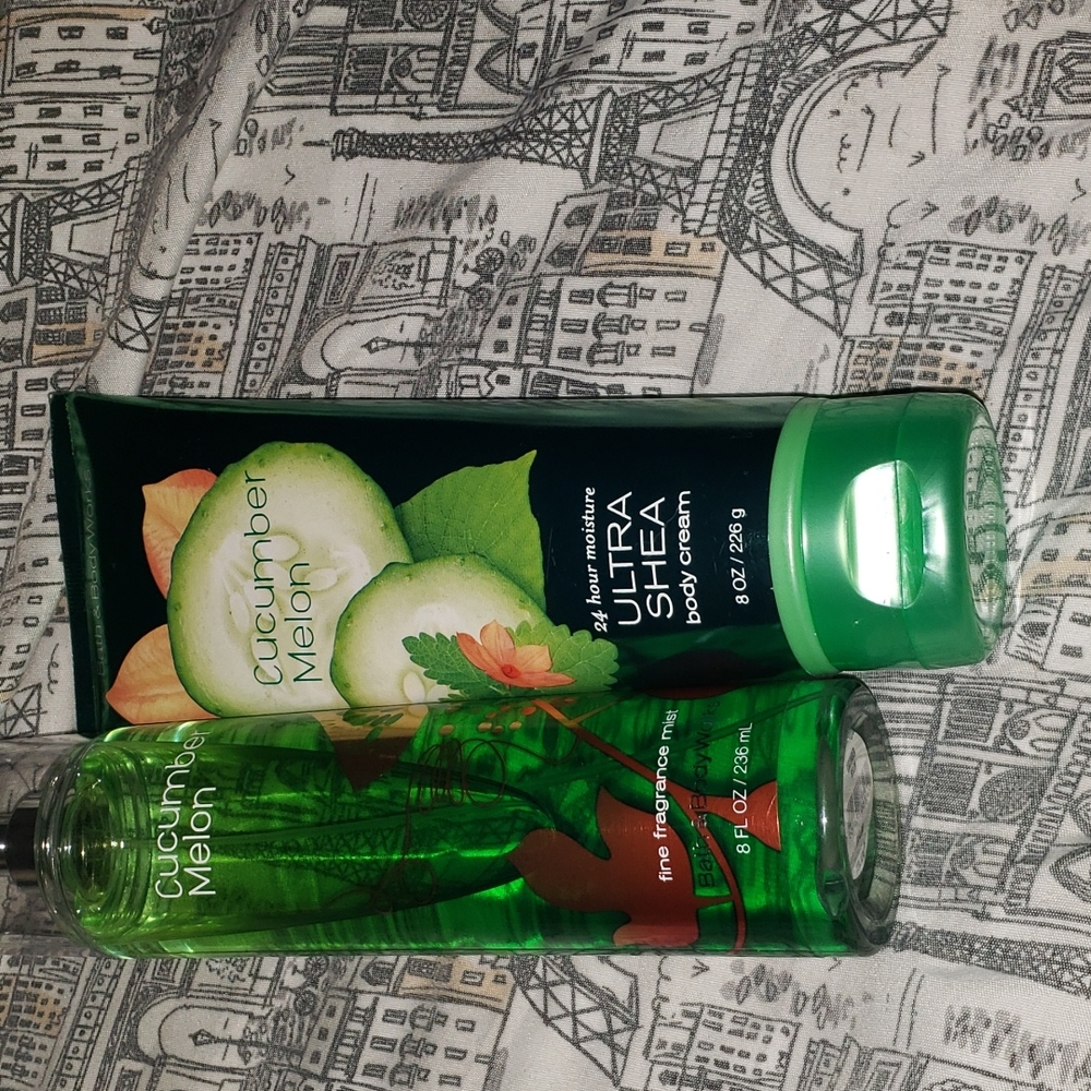 Cucumber melon spray and cream